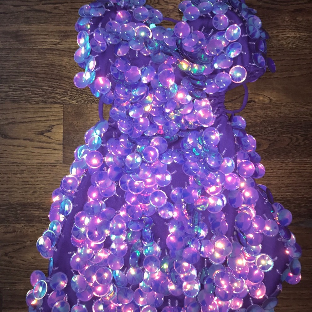 purple dance costume